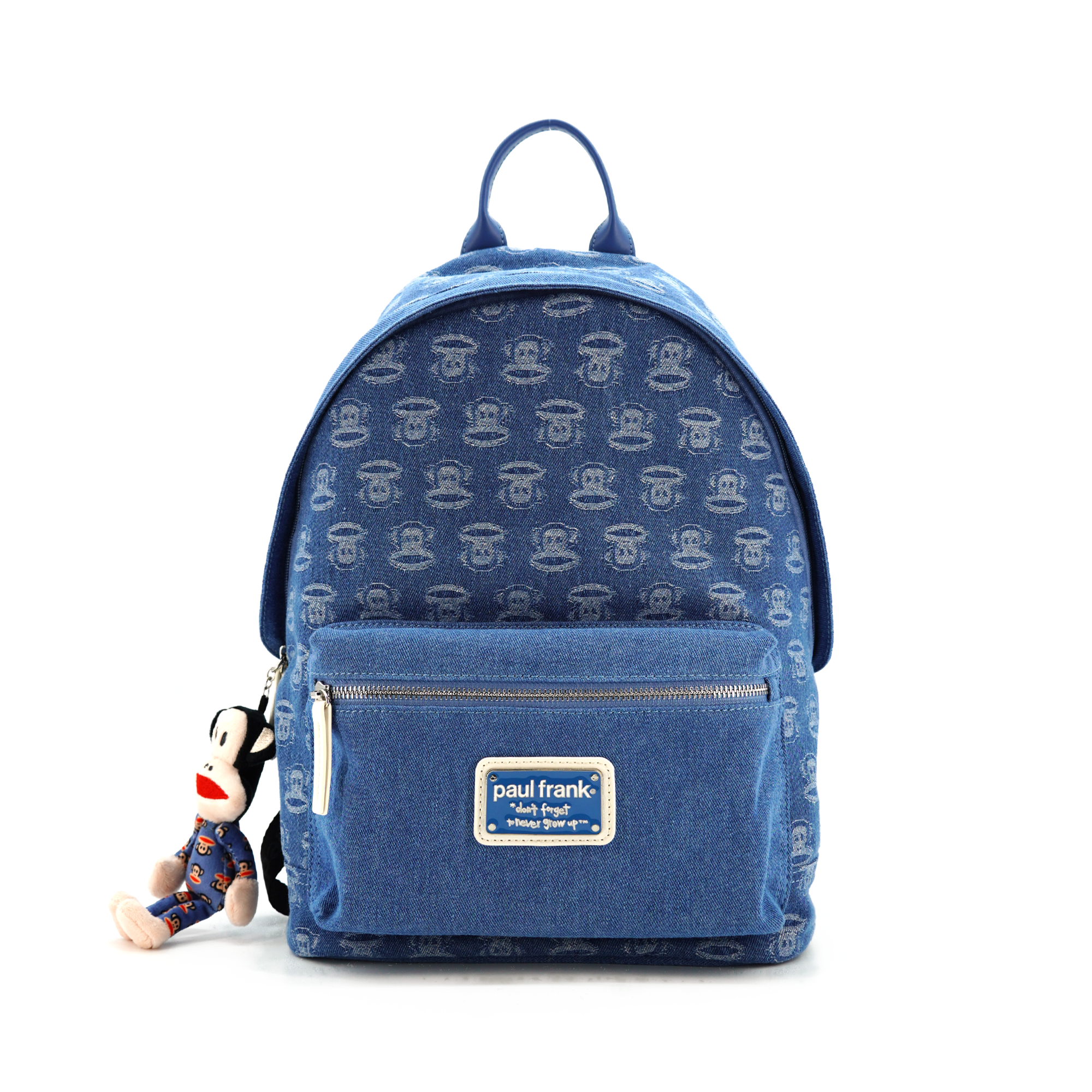 DENIM DUNGAREE ワッペン デイパック　リュック　S ブルー Paul Frank All Around Denim Backpack