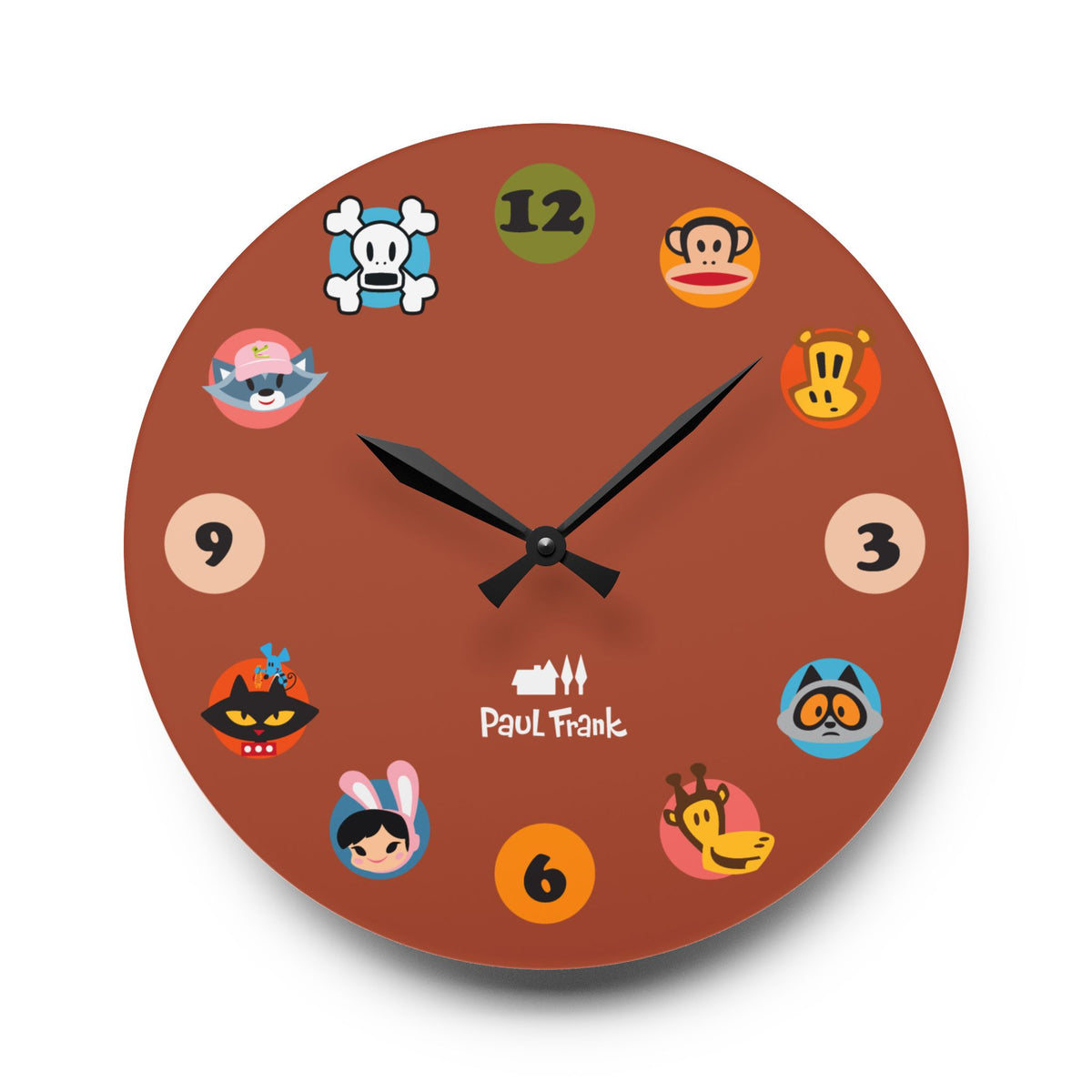 Julius &amp; Friends Acrylic Wall Clock