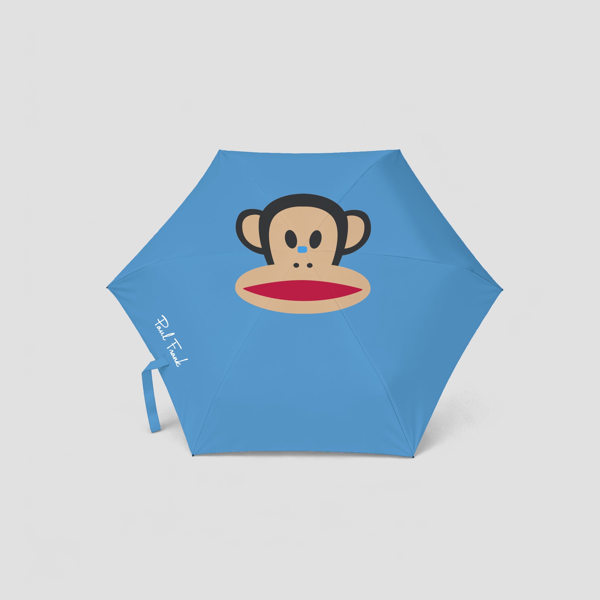 Paul Frank 折りたたみ傘 レッドร่มพับPaul Frankสีแดง Julius Five-Fold Umbrella