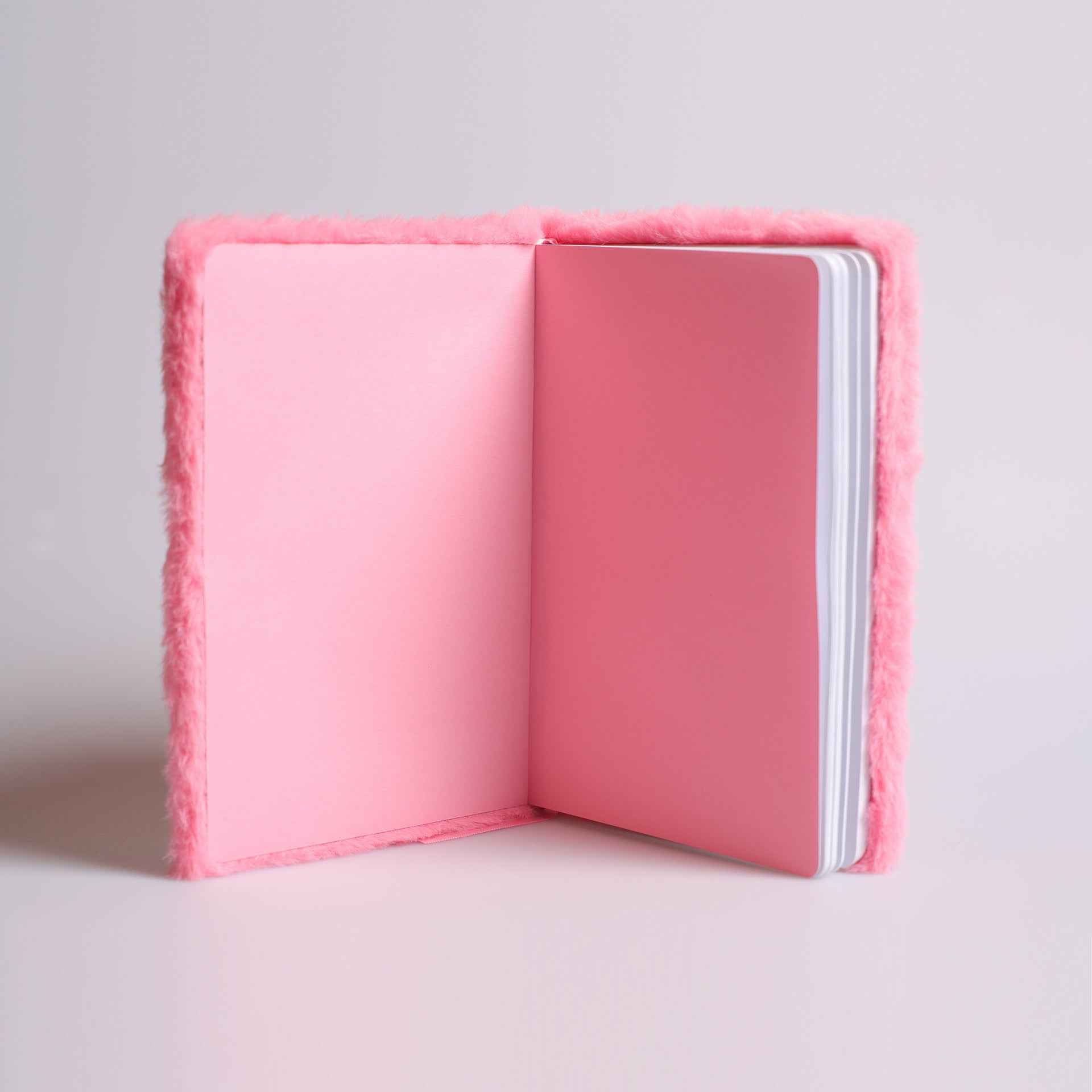 Pink Julius Plush Hardcover Notebook Set