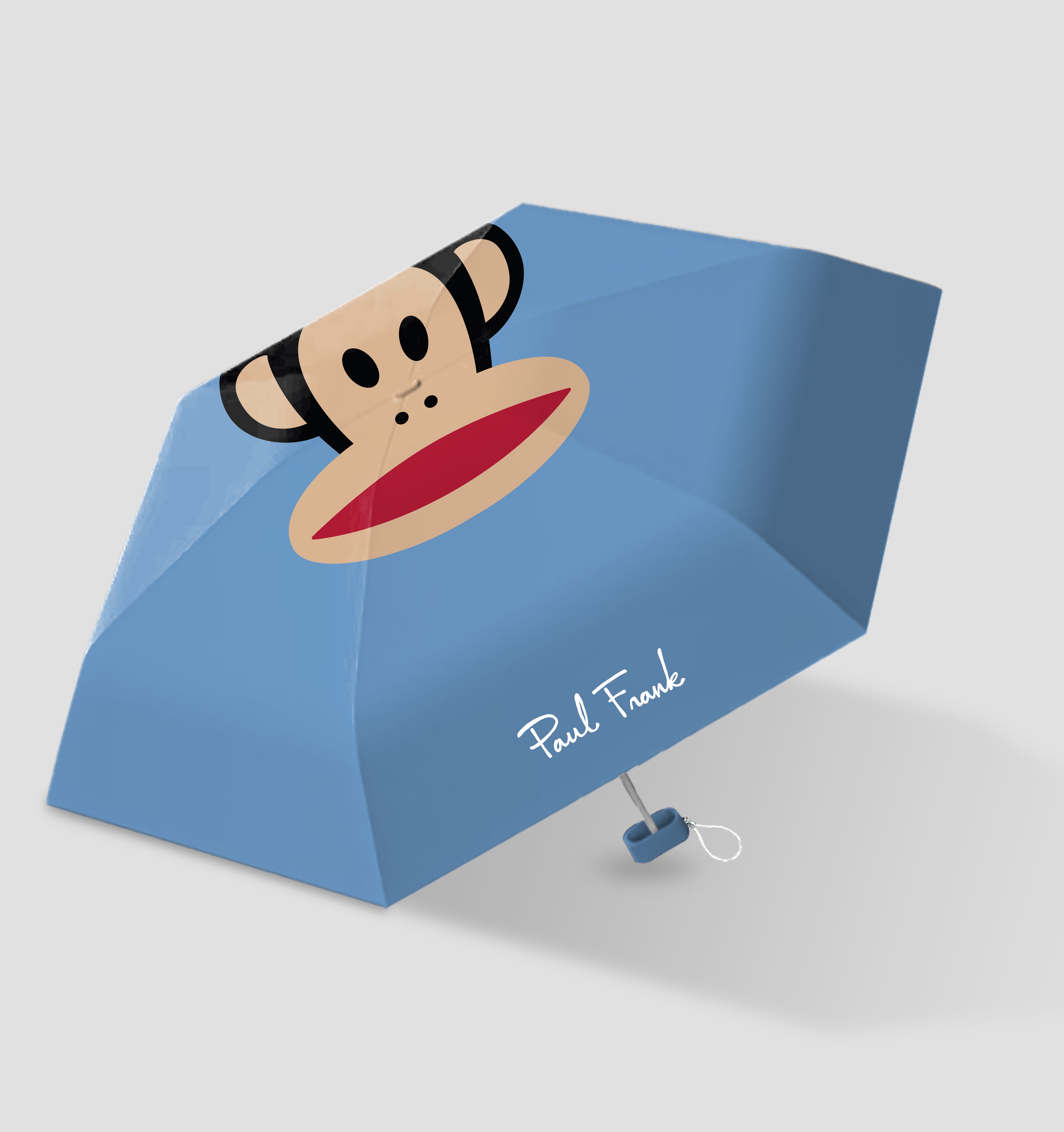 Paul Frank 折りたたみ傘 レッドร่มพับPaul Frankสีแดง 1_aff53d9f-52ef-4a7e-ae96-