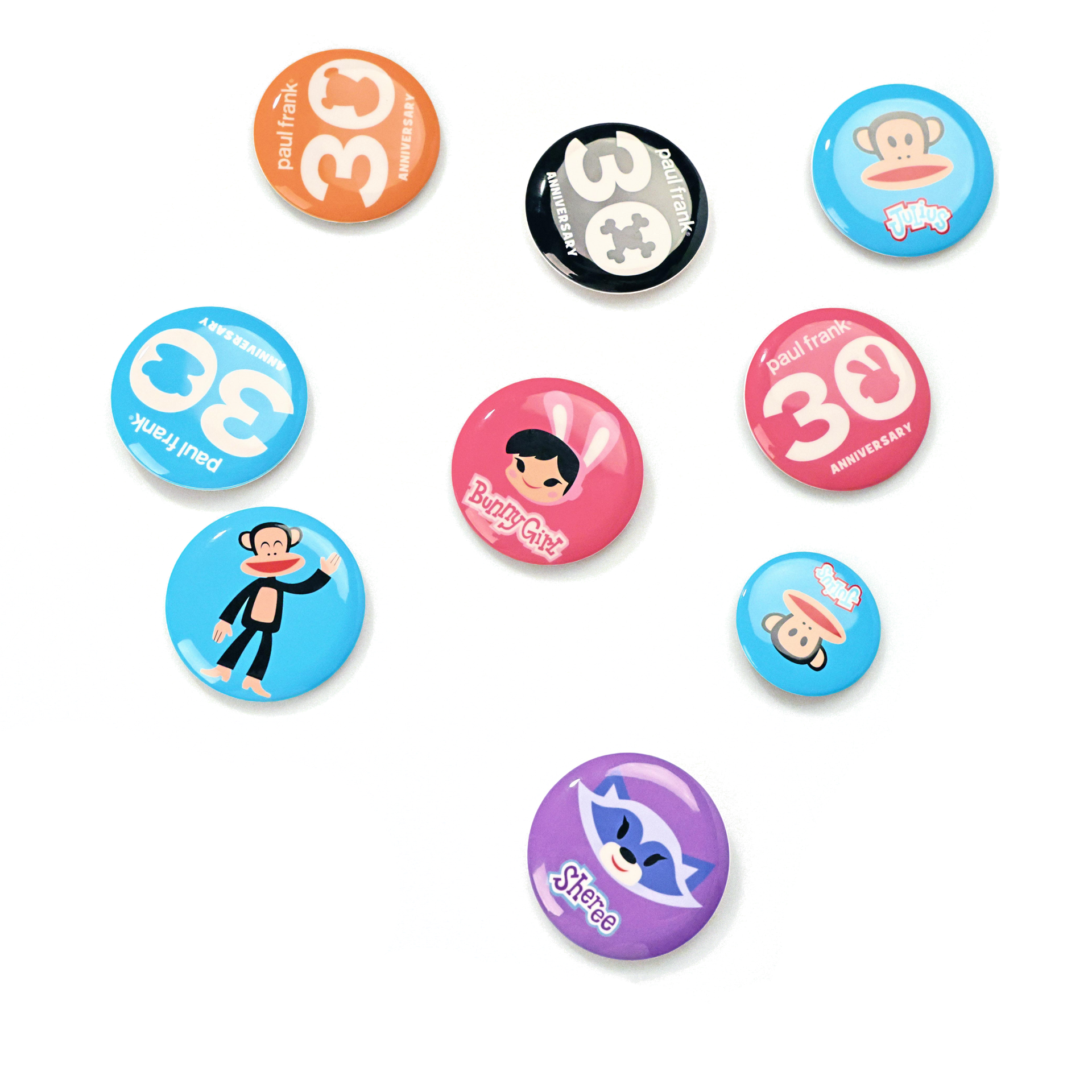 Paul Frank Glossy Badge