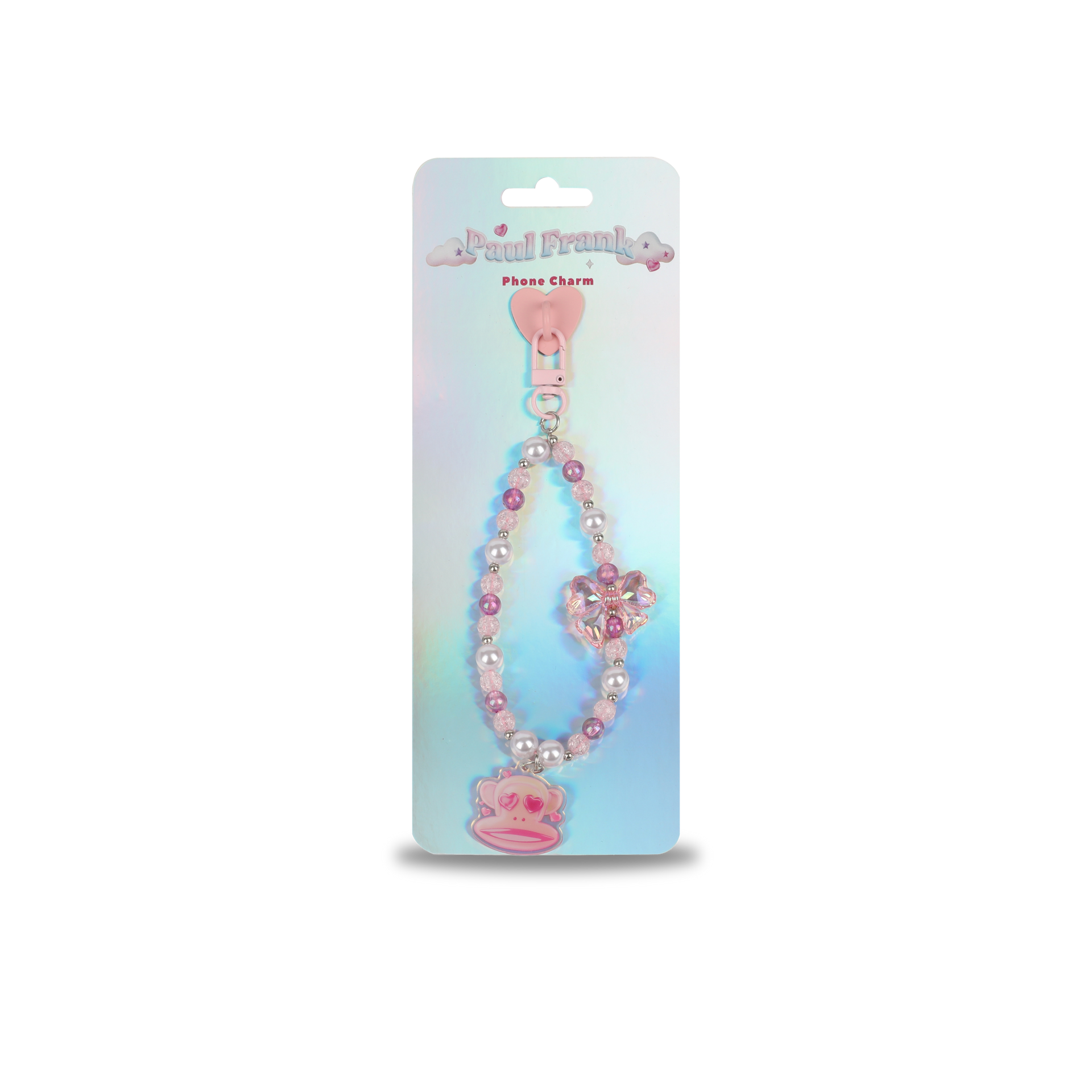 Plastic Bead Phone Chain
