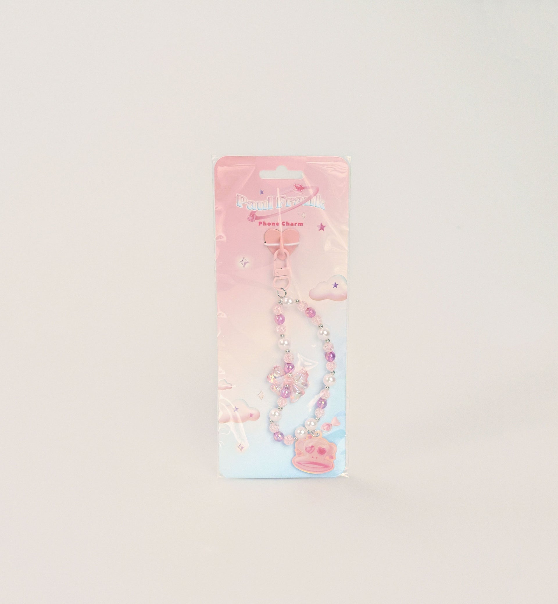Plastic bead phone chain