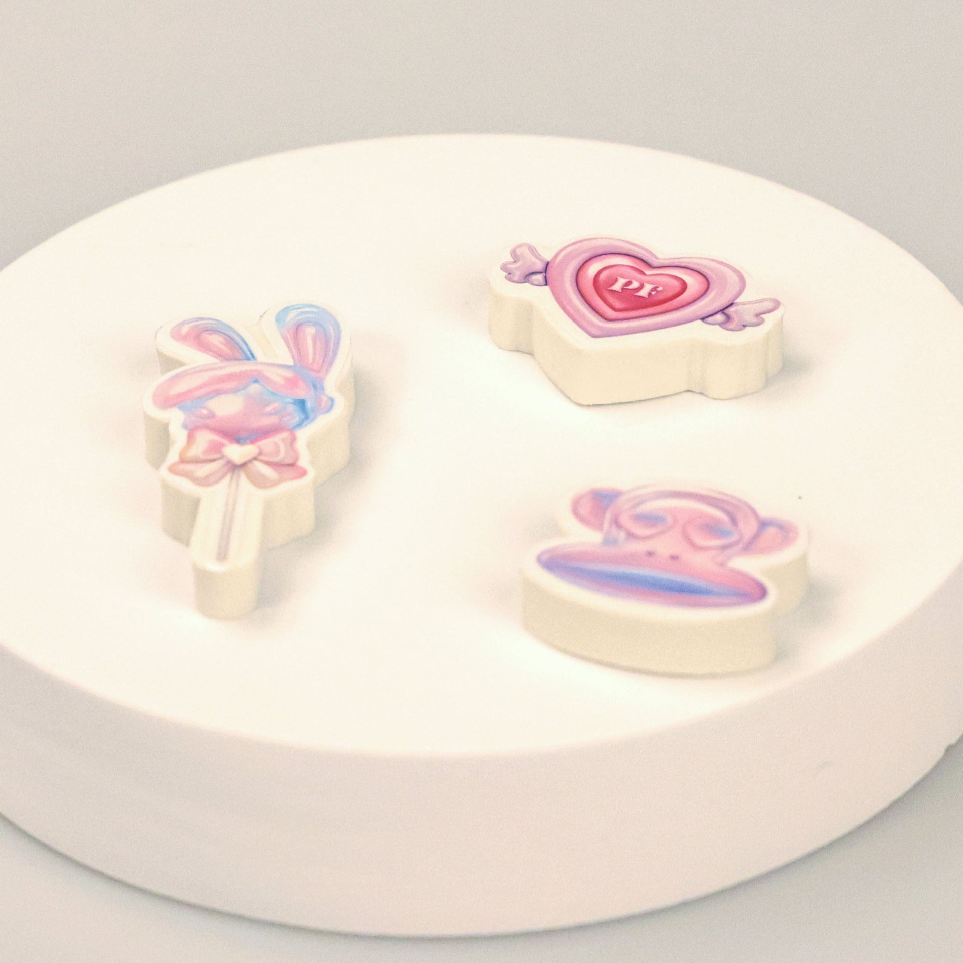 Shaped Erasers Set