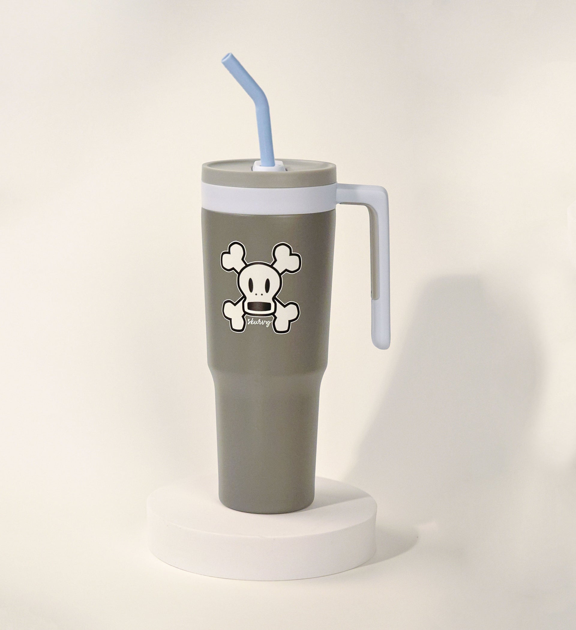 Grey Large-capacity Outdoor Insulated Cup