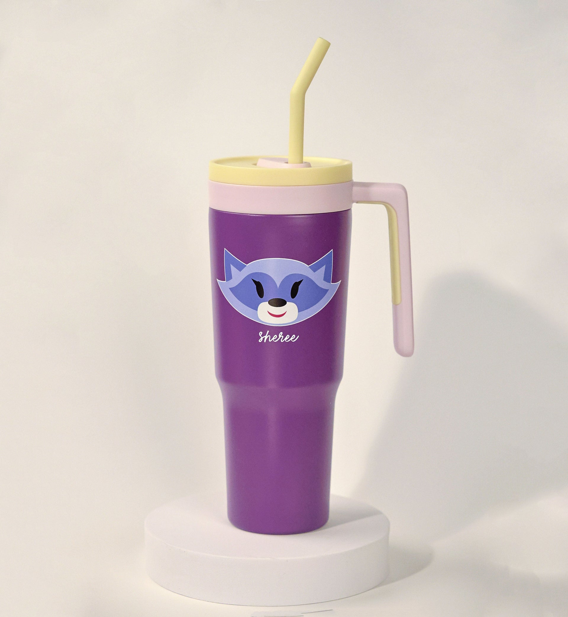 Purple Large-capacity Outdoor Insulated Cup