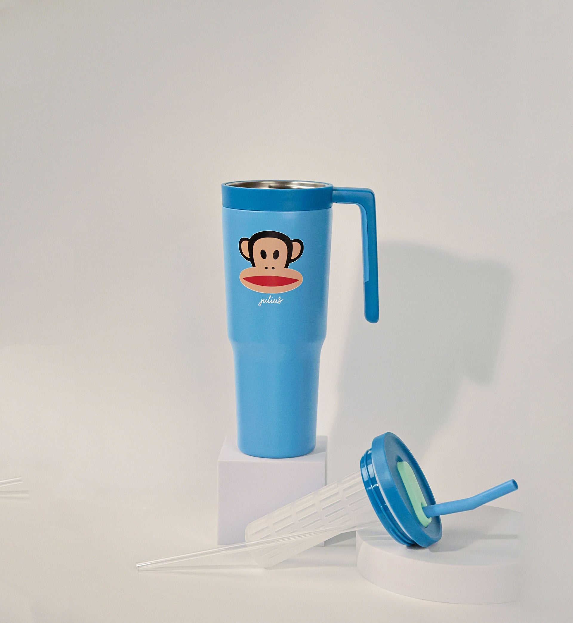 Blue Large-capacity Outdoor Insulated Cup