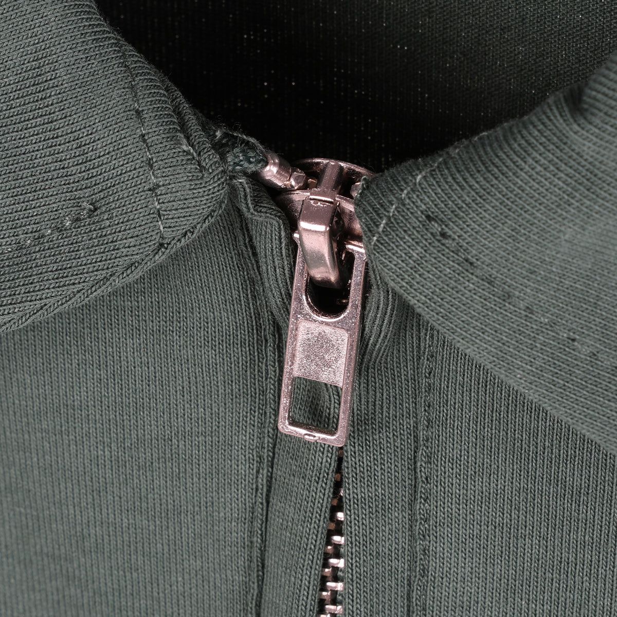 Piping Hot Future Men's Gray-Green Zip Polo Shirt – Metal Zipper Placket, Pique Mesh Fabric, Short Sleeve, Smart-Casual Top - IMG_9809.JPG
