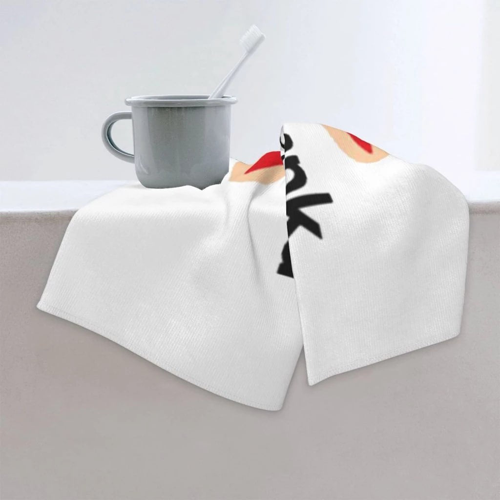 Paul Frank Julius Sports Towel - Folded on Bathroom Vanity