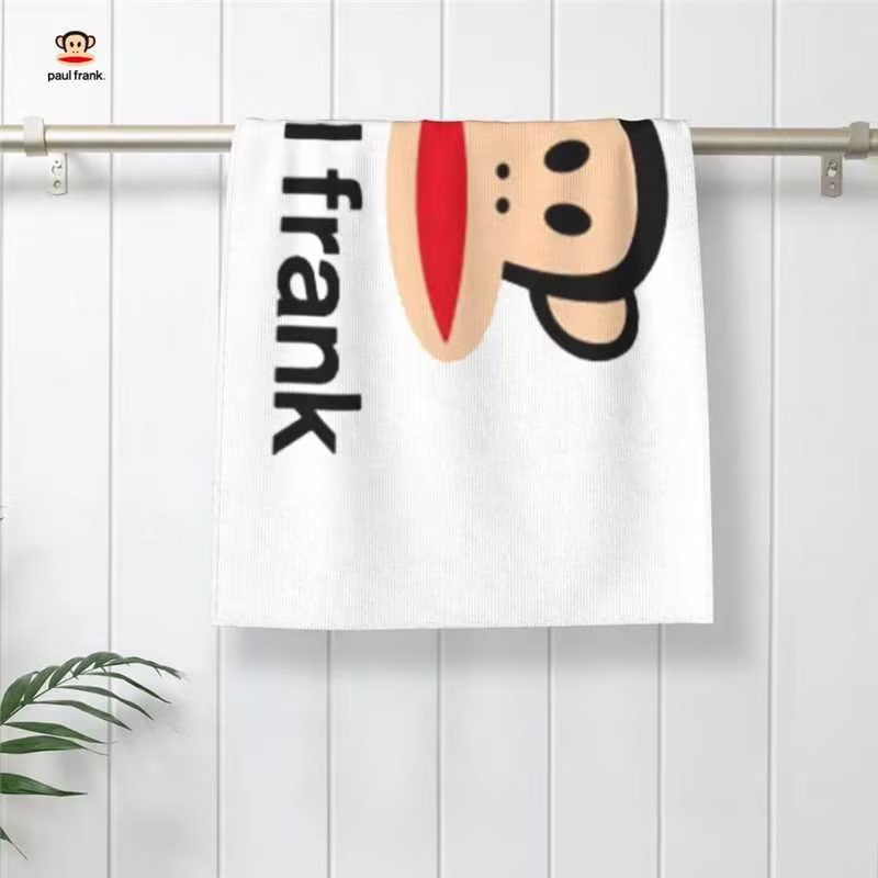 Paul Frank Julius Sports Towel – Hanging on Bathroom Towel Bar